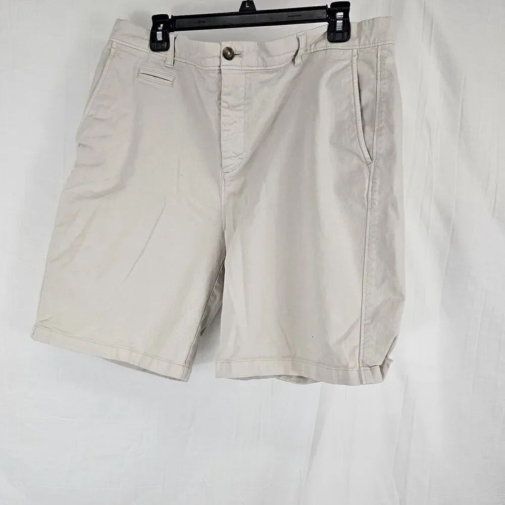 Johnnie- O Men's Size 38 Khaki Beige Performance Chino Shorts 9"